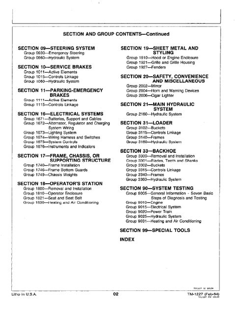 John Deere 444C Wheel Loader Workshop Manual TM1227