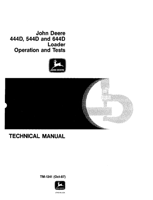 John Deere 444D 544D 644D Wheel Loader Operation & Test TM1341