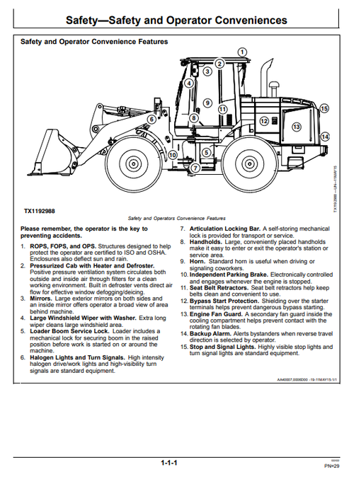 John Deere 444K Loader Operation & Maintenance Manual
