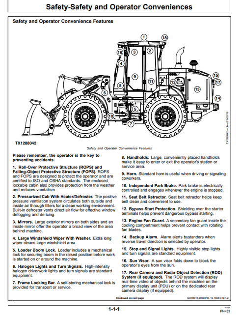 John Deere 444 P 4WD Loader Manual OMT453604X019