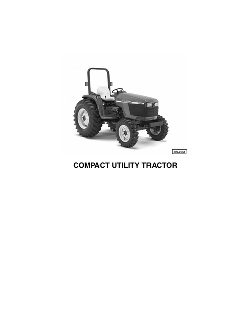 John Deere 4500 4600 4700 Compact Tractor Service Manual TM1679 PDF