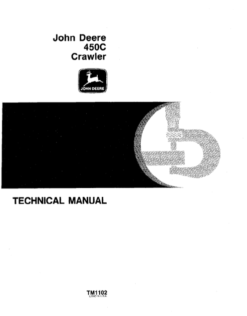 John Deere 450C Crawler Technical Service Manual TM1102