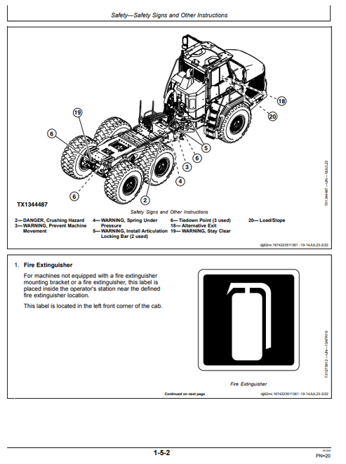 John Deere 460E-II 460P ADT Operator & Maintenance Manual