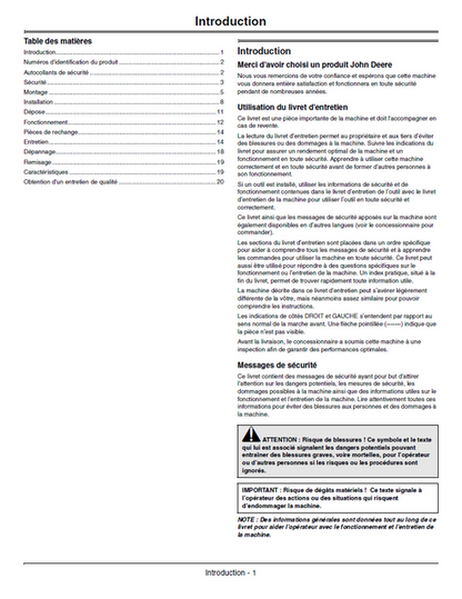 John Deere 47-Inch Quick-Hitch Snowblower Manual OMM147118 PDF