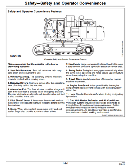 John Deere 470GLC Excavator Operation & Maintenance Manual 