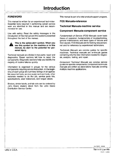 John Deere 493D Feller-Buncher Service Repair Manual PDF