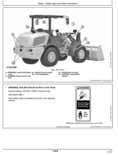 John Deere 4WD Loader 184G 204G 304G Operator Guide PDF