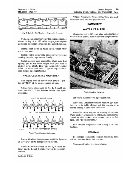 John Deere 5020 Tractor Service & Repair Technical Manual