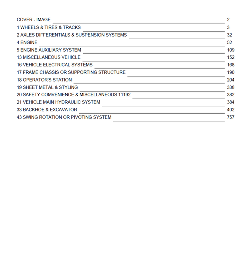 John Deere 50G Mini Excavator Parts Catalogue Manual PC11192