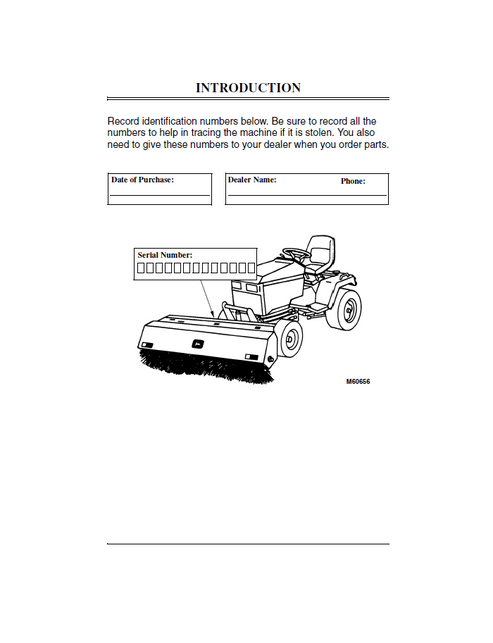 John Deere 51-Inch Rotary Broom Operator Guide OMM123322