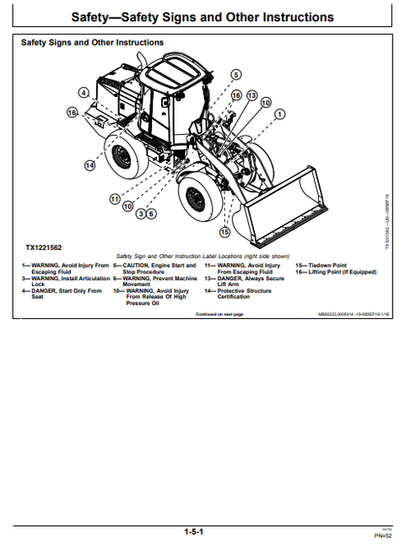 John Deere 524K-II 4WD Loader Operation & Maintenance Manual