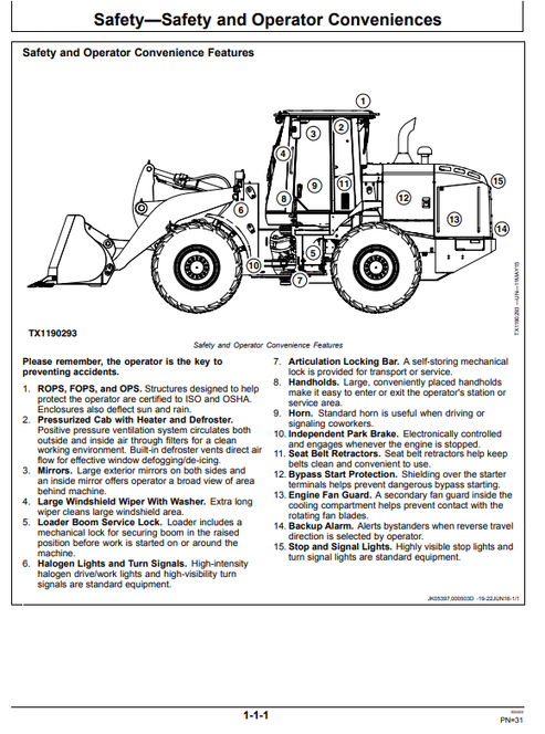 John Deere 524K-II Loader Operation & Maintenance Manual