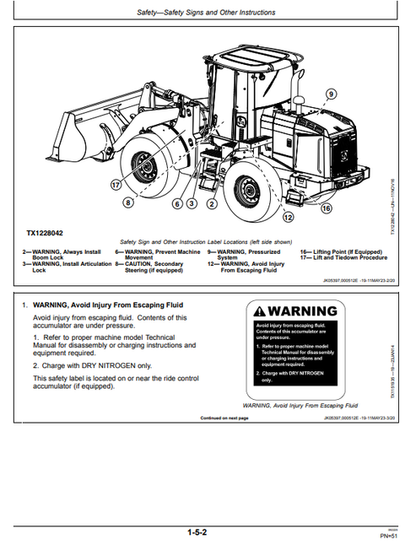 John Deere 524K-II Wheel Loader Operator Manual PDF