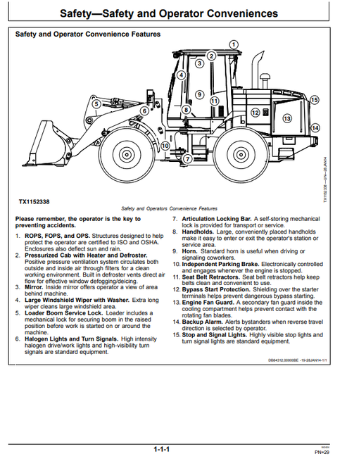 John Deere 544K 4WD Loader Manual OMT346593X19