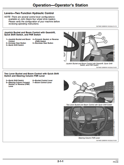John Deere 544K Loader Operator & Maintenance Manual PDF