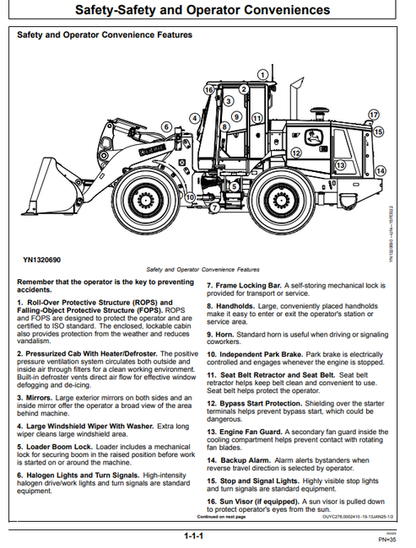 John Deere 544 G 4WD Loader Operator Guide PDF