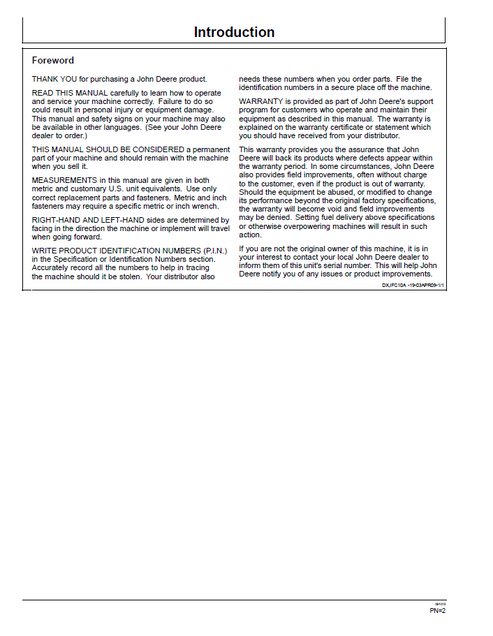John Deere 54D 60D AutoConnect Mower Operator Manual PDF