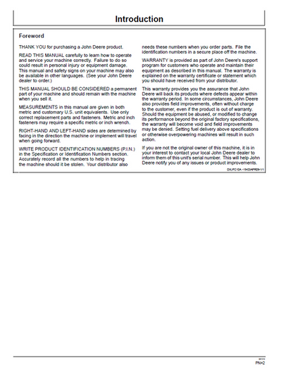 John Deere 54D 60D AutoConnect Mower Operator Manual PDF