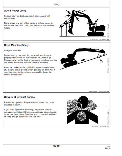 John Deere 550LC Hydraulic Excavator Operator Manual