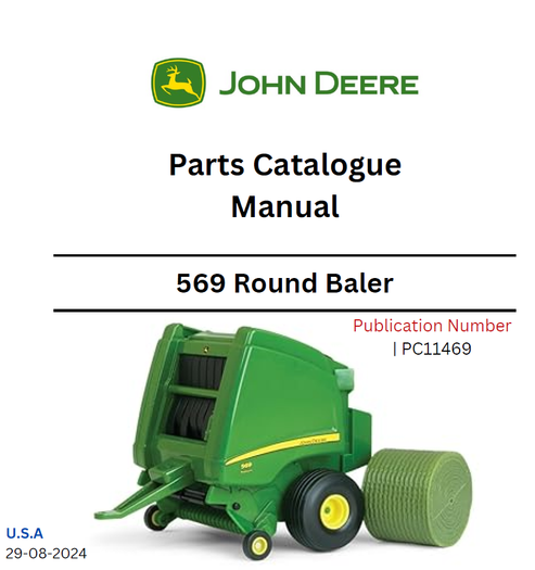 John Deere 569 Round Baler Parts Catalogue Manual PC11469 PDF