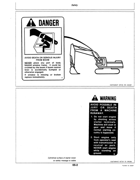 John Deere 595 Excavator Operating Manual OMT114466