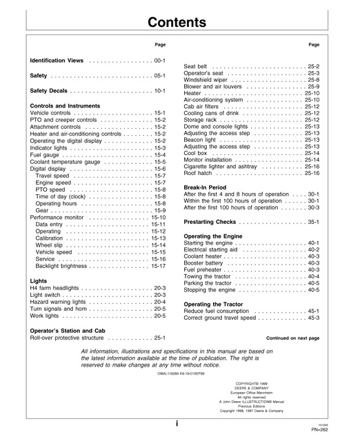 John Deere 6010 6110 6210 6310 6410 Owner Operator Guide