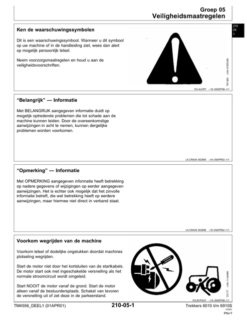 John Deere 6010 Trekker 6910S SE Service Technical Manual TM4556