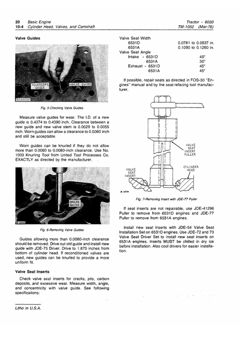 John Deere 6030 Tractor Service & Repair Technical Manual