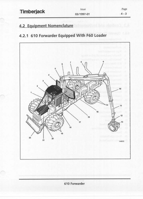 John Deere 610 Forwarder Operation & Maintenance Manual PDF