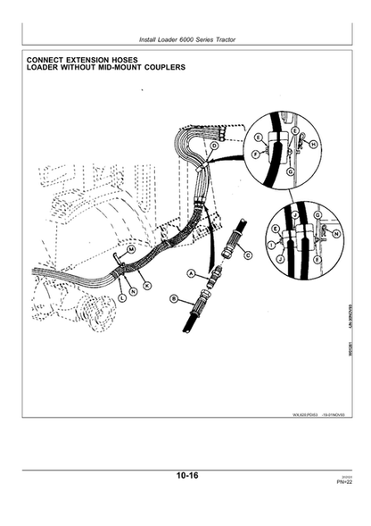 John Deere 620 Loader Inspection, Adjustment & Delivery Manual PDIW42599
