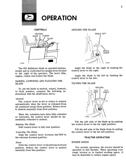 John Deere 622 Bulldozer Operation & Maintenance Manual PDF