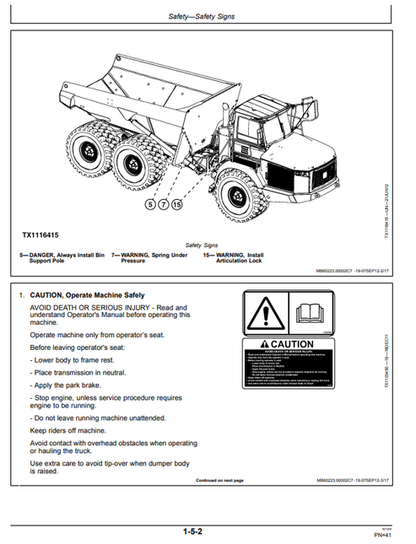 John Deere 622 Bulldozer Operation Manual OMU15837 PDF