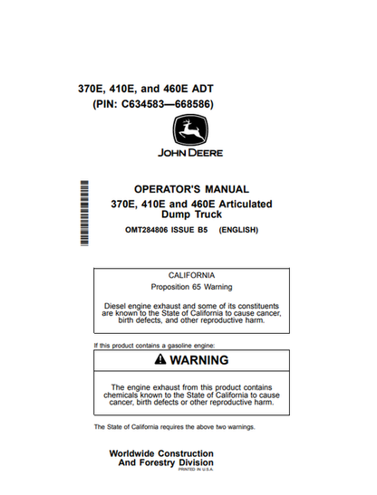 John Deere 622 Bulldozer Operator Manual PDF OMU15837
