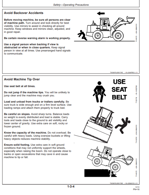 John Deere 624H Loader and TC62H Tool Carrier User Manual OMT195360