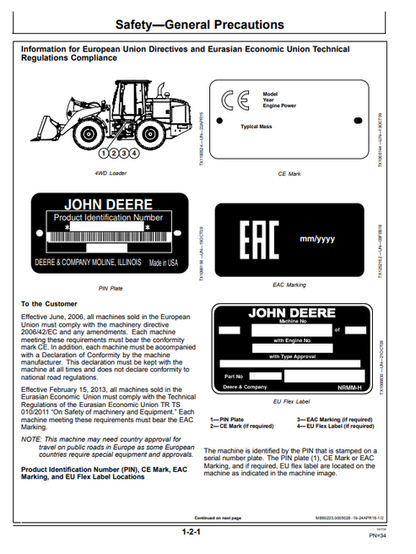 John Deere 624K-II 4WD Loader Operation & Maintenance Manual
