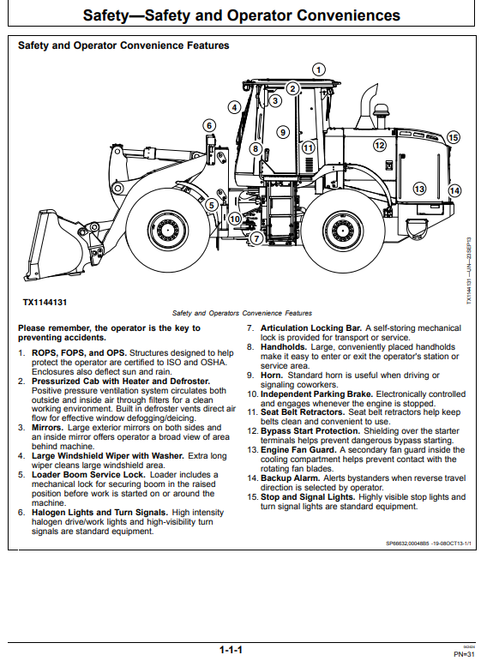 John Deere 624K Wheel Loader Operation & Maintenance Manual