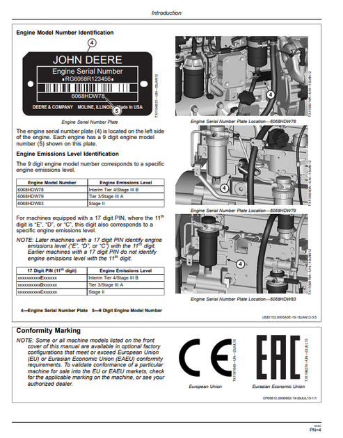 John Deere 624K Wheel Loader Operation & Maintenance Manual