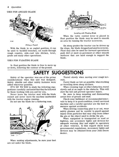 John Deere 624 625 Bulldozer Operation & Maintenance Manual