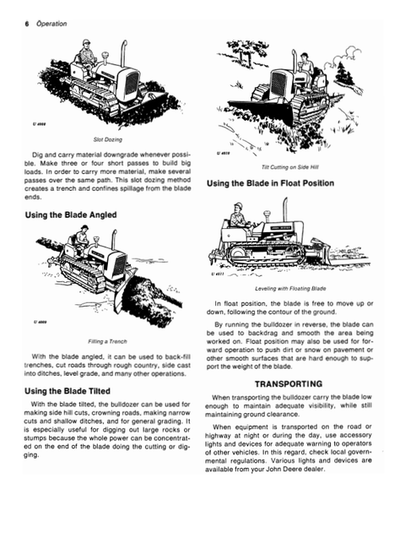John Deere 6305 Bulldozer Attachment Operator Manual OMT38742