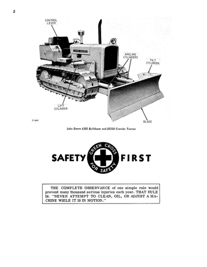 John Deere 6305 Bulldozer Operation & Maintenance Manual