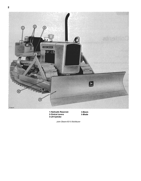 John Deere 6310 Bulldozer Operator Manual for JD350-B Crawler