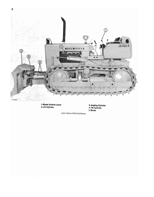 John Deere 6405 Bulldozer JD450-B Manual OMT33517 PDF