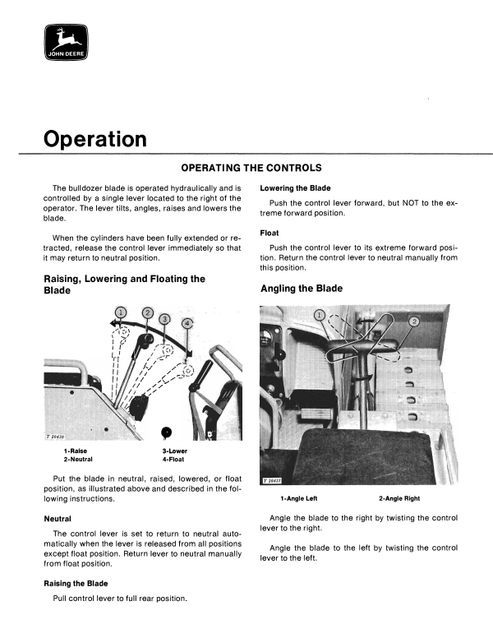 John Deere 6405 Bulldozer Operator & Maintenance Guide
