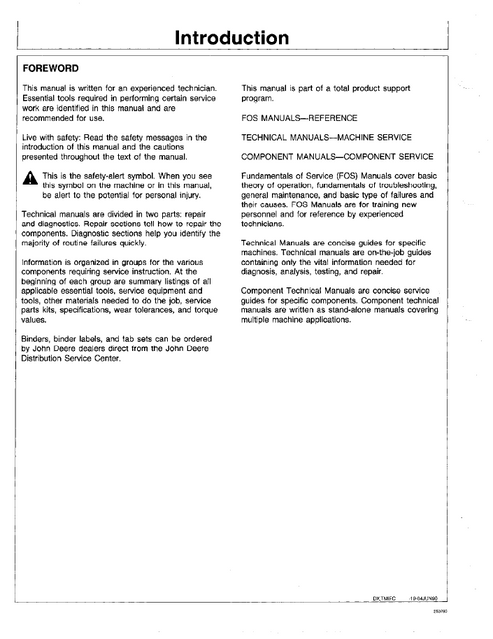 John Deere 640D 648D Grapple Skidder Testing Manual TM1441 PDF