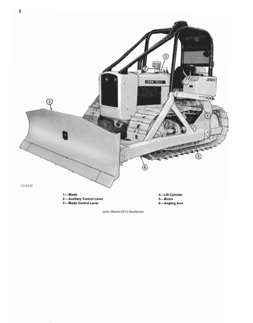 John Deere 6410 Bulldozer Attachment Manual OMT40197 PDF