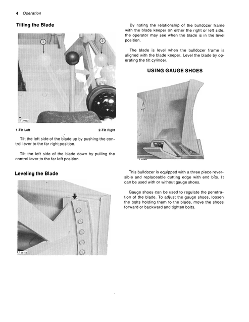John Deere 6415 Bulldozer JD450-B Crawler Operation Manual PDF