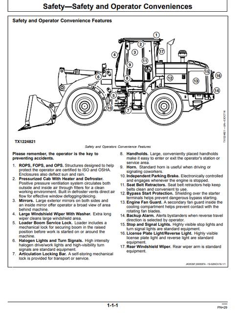 John Deere 644K 4WD Loader Operation Manual OMT346595X19
