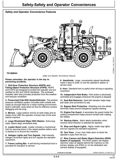 John Deere 644L 4WD Loader Manual OMT426946X19
