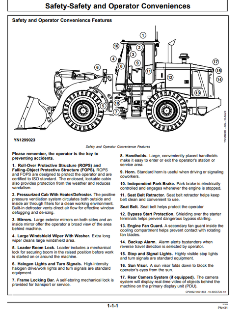 John Deere 644 G-Tier 4WD Loader Operation Manual OMT471622X019