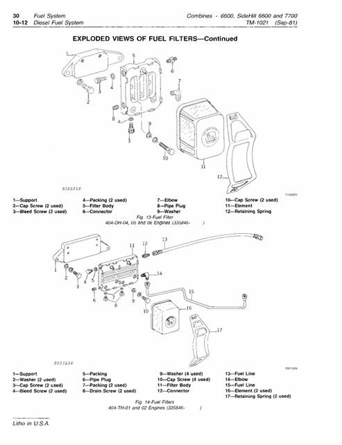 John Deere 6600 & 7700 Combine Service Technical Manual TM1021